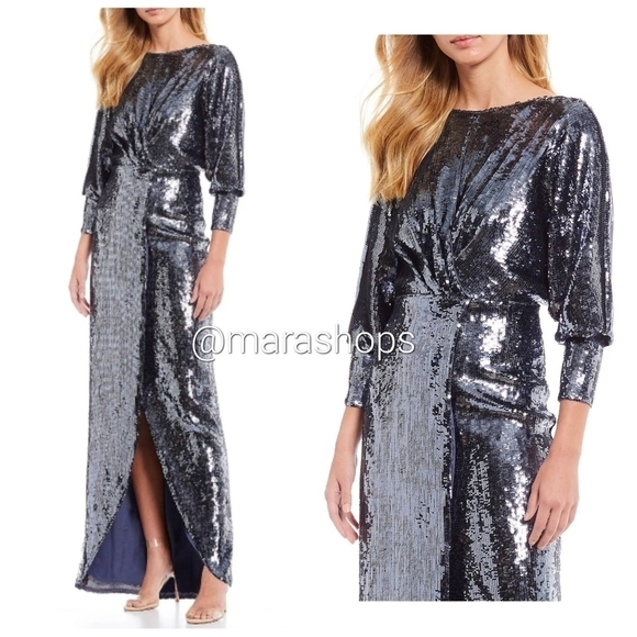 Aidan Mattox Sequin Blouson Formal Dress - Picture 6 of 6
